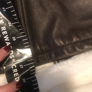 Real leather coat